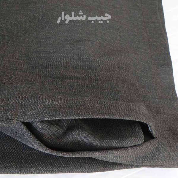 شلوار کردی مجلسی مردانه پارچه فاستونی سوپر رنگ نوک مدادی قد 100