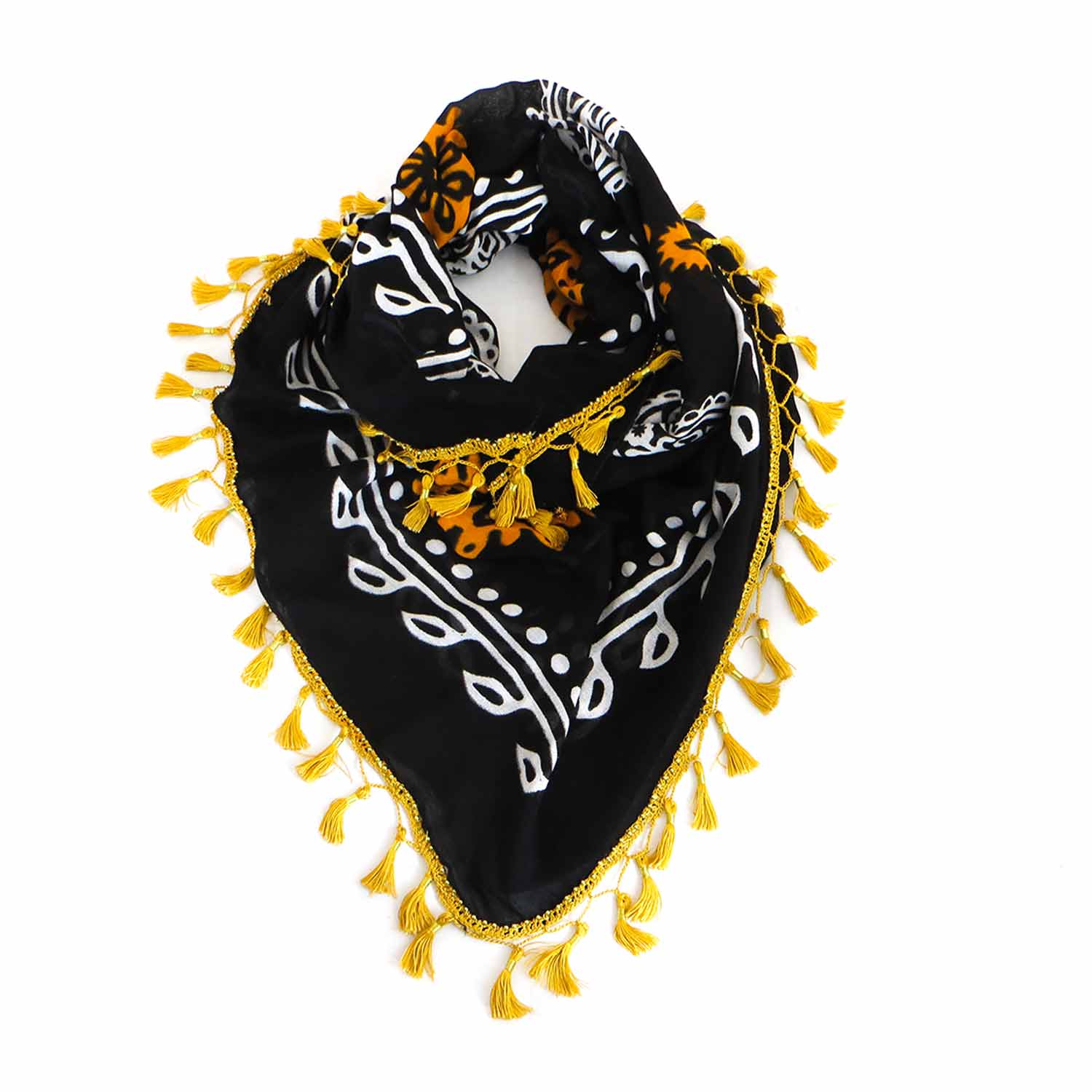 روسری سنتی کردستان رنگ نارنجی منگوله ی نارنجی 1.5 متری روسری سنتی کردستان رنگ نارنجی منگوله ی نارنجی 1.5 متری