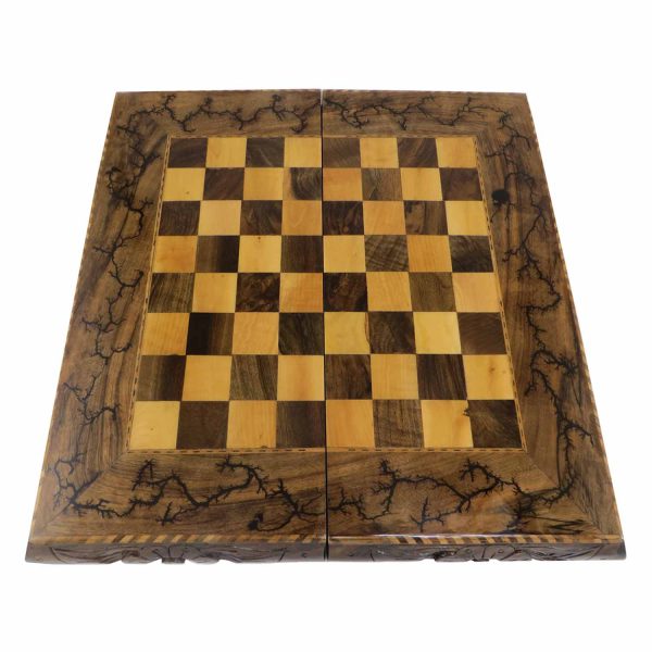 تخته نرد سنندج پشت صفحه شطرنج داخل ریشه طرح لیختنبرگ دور منبت کد 38