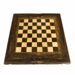تخته نرد سنندج پشت صفحه شطرنج داخل گره گردو دور منبت کد 311