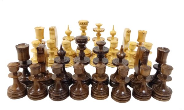 مهره شطرنج چوبی دست ساز طرح داوین