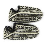 جوراب روفرشی پشمی دستباف بدون ساق کردستان کد 302 سایز 39-40