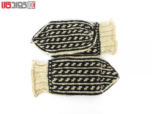 جوراب پشمی دستباف سنتی کردستان کد 174 سایز 41-42