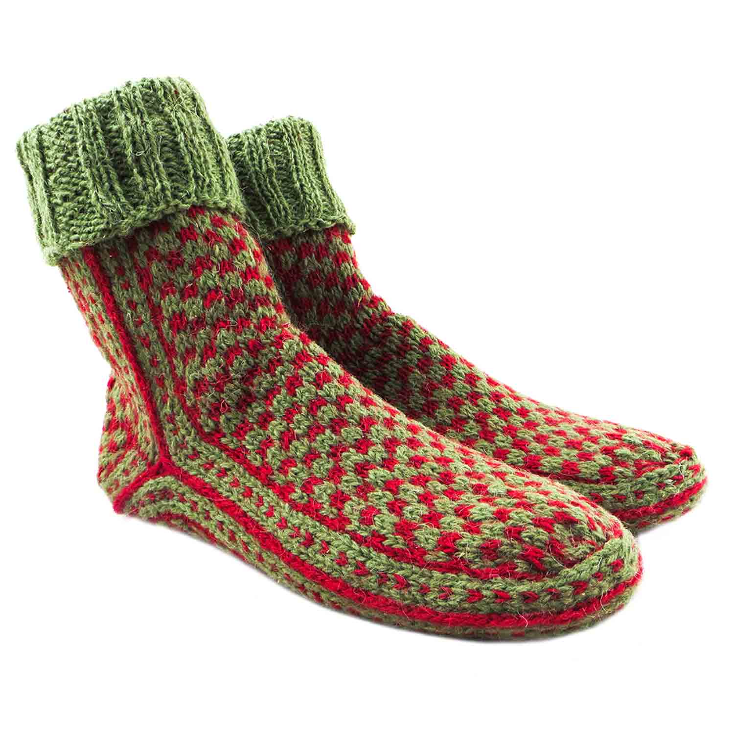 جوراب پشمی دستباف سنتی کردستان کد 202 سایز 40-41 جوراب پشمی دستباف سنتی کردستان کد 202 سایز 40-41