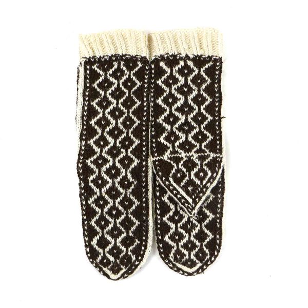 جوراب پشمی دستباف سنتی کردستان کد 167 سایز 42-43