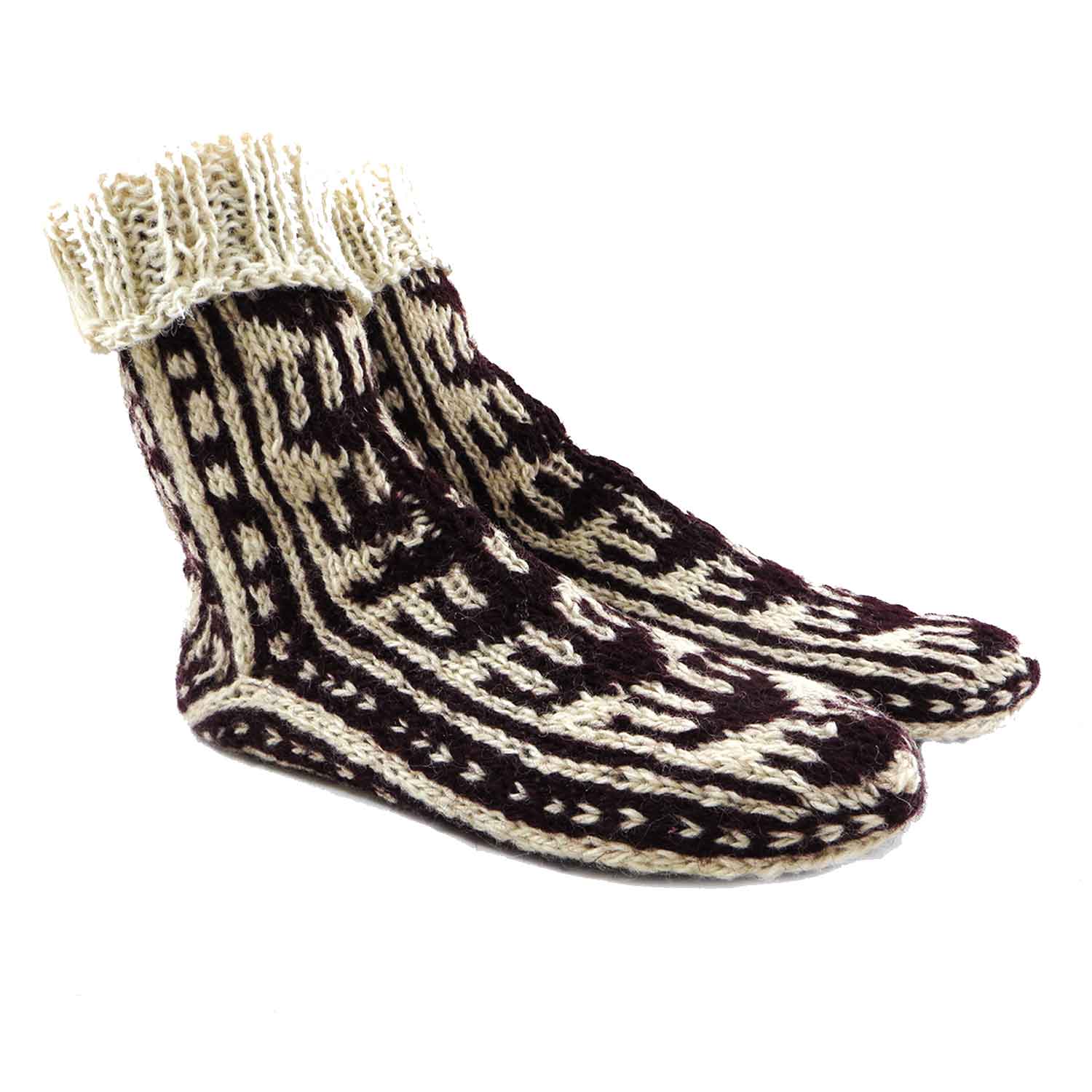 جوراب پشمی دستباف سنتی کردستان کد 172 سایز 40-41 جوراب پشمی دستباف سنتی کردستان کد 172 سایز 40-41