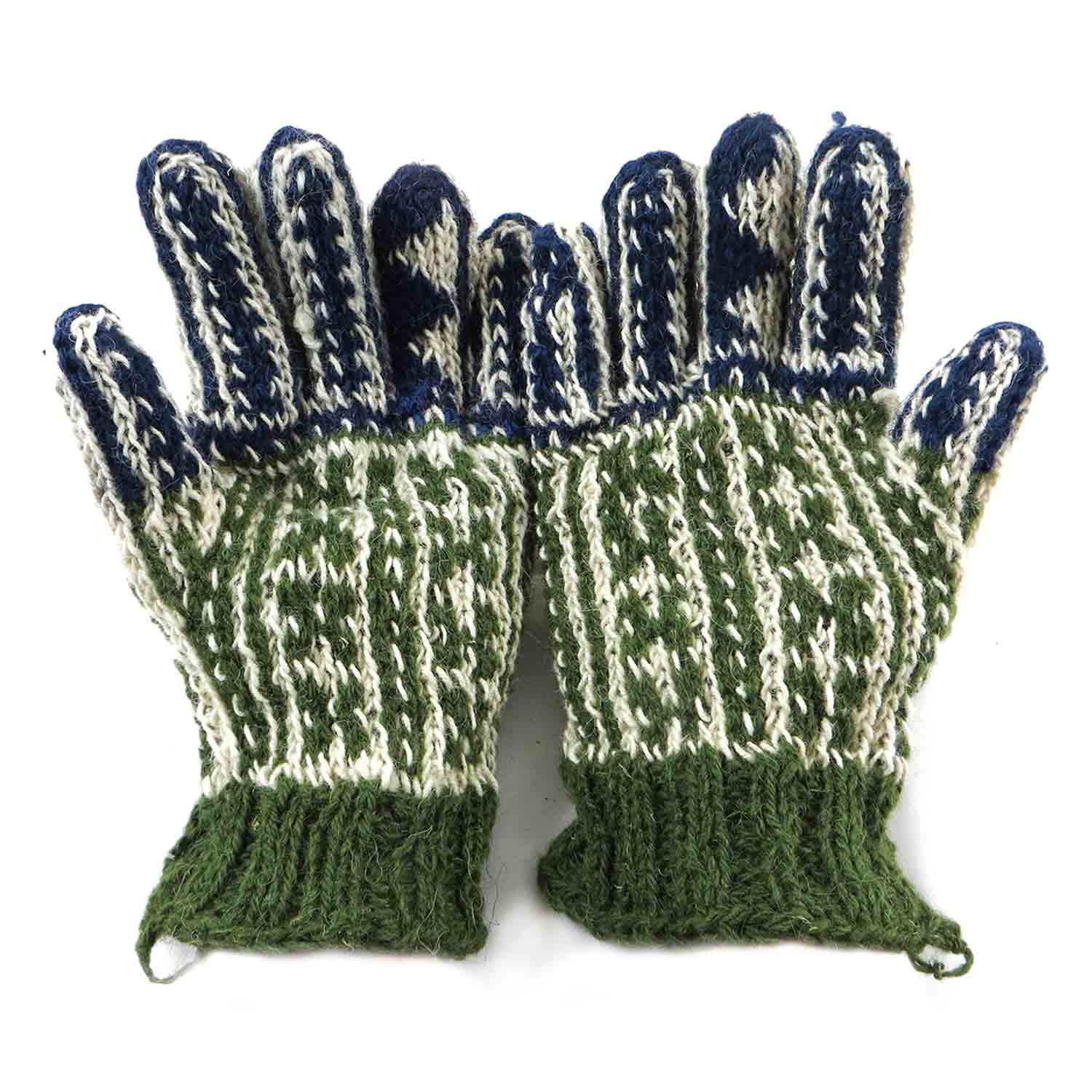 دستکش پشمی دستباف سنتی کردستان کد 102 سایز M دستکش پشمی دستباف سنتی کردستان کد 102 سایز M