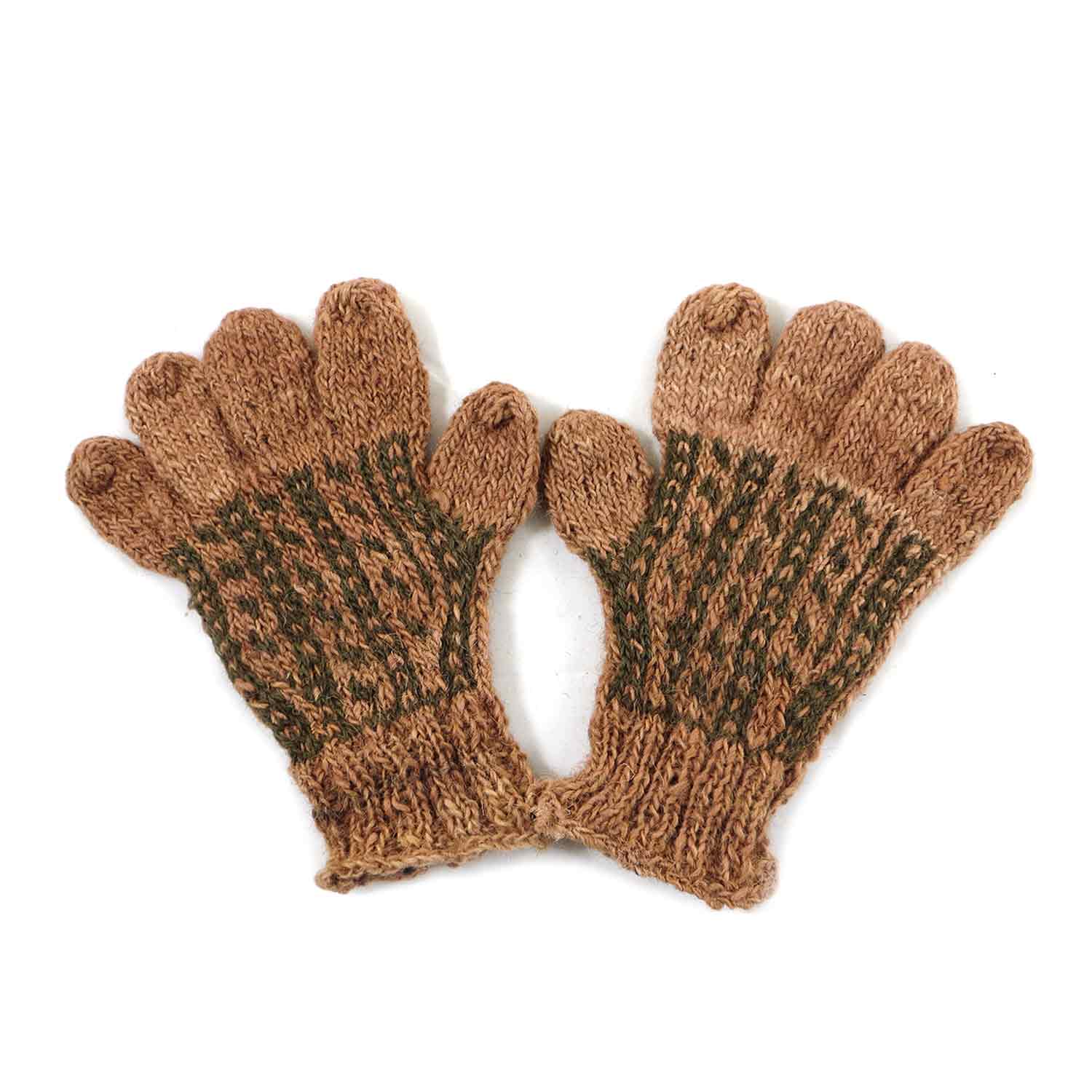 دستکش پشمی دستباف سنتی کردستان کد 104 سایز S دستکش پشمی دستباف سنتی کردستان کد 104 سایز S