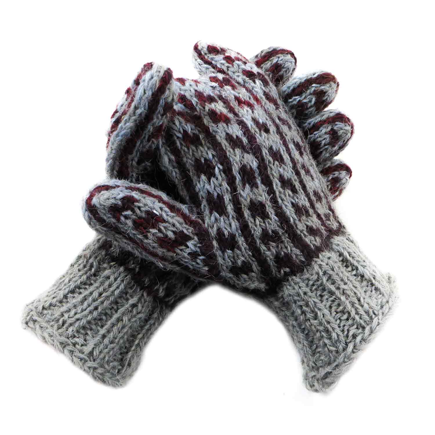 دستکش پشمی دستباف سنتی کردستان کد 106 سایز M