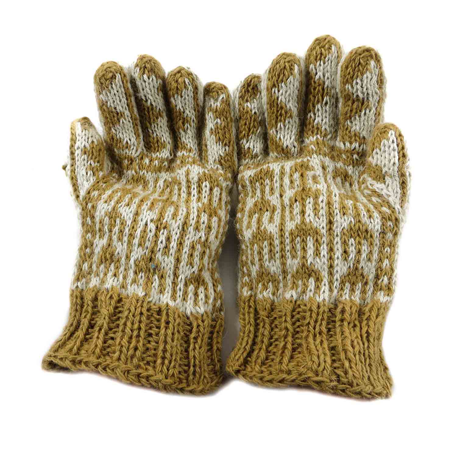 دستکش پشمی دستباف سنتی کردستان کد 108 سایز M دستکش پشمی دستباف سنتی کردستان کد 108 سایز M