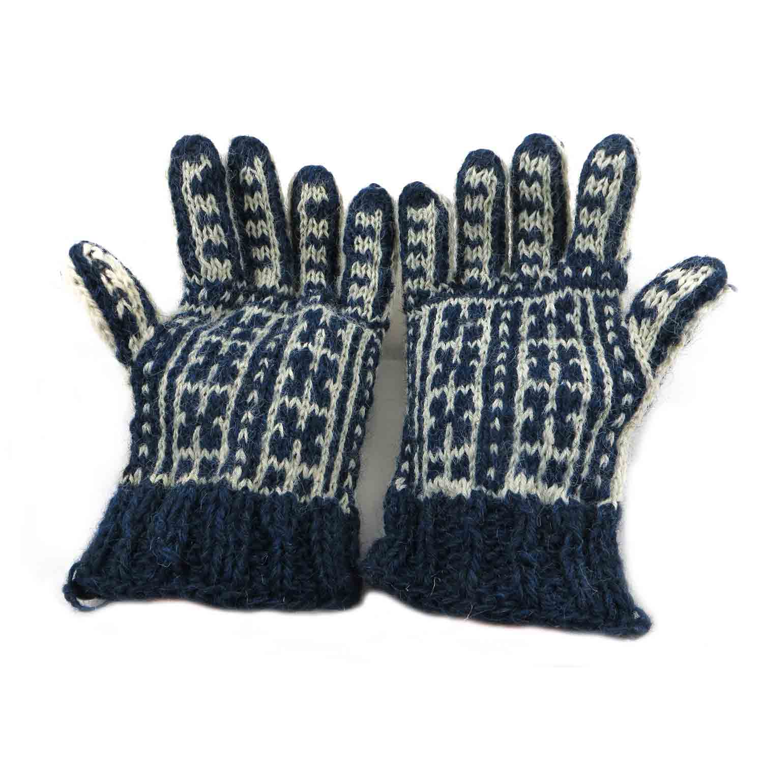 دستکش پشمی دستباف سنتی کردستان کد 109 سایز M دستکش پشمی دستباف سنتی کردستان کد 109 سایز M