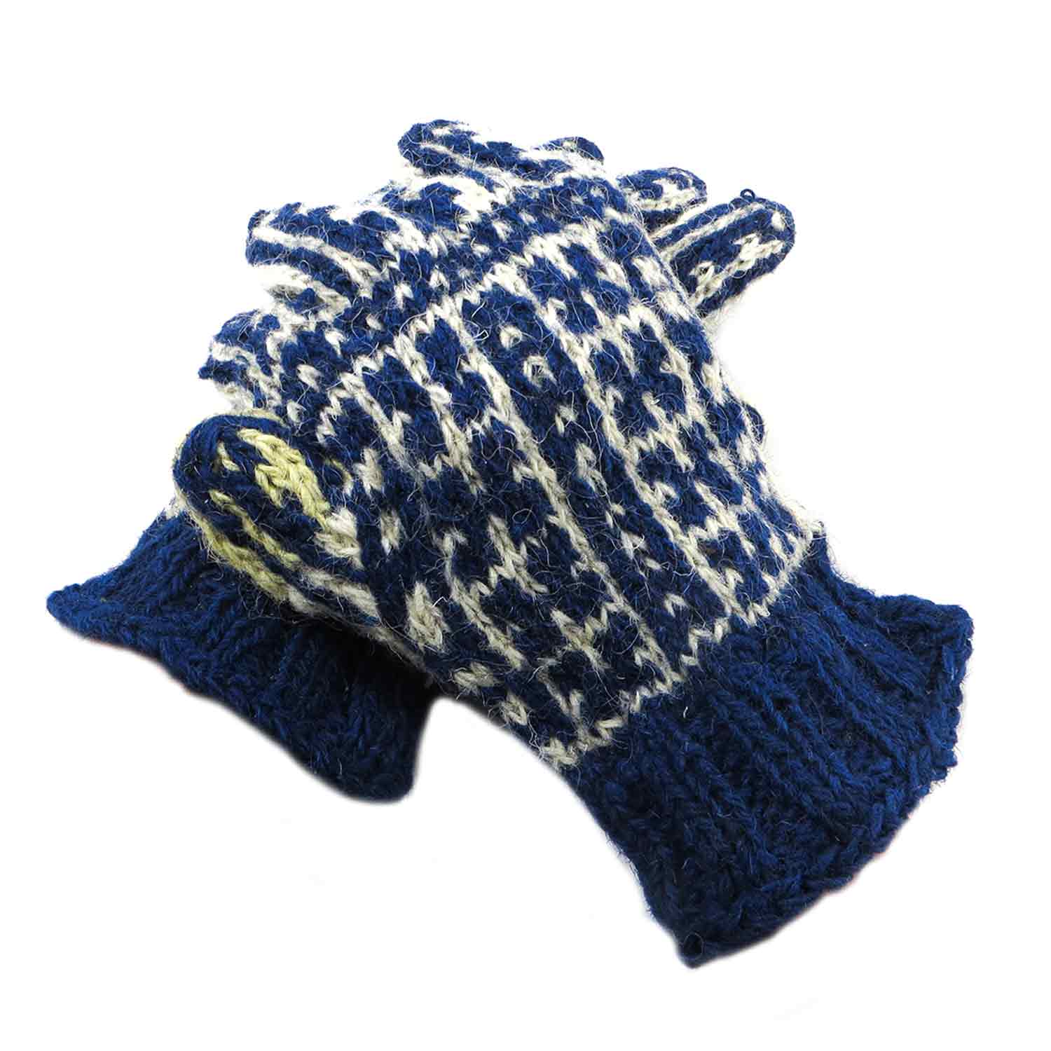 دستکش پشمی دستباف سنتی کردستان کد 111 سایز M دستکش پشمی دستباف سنتی کردستان کد 111 سایز M