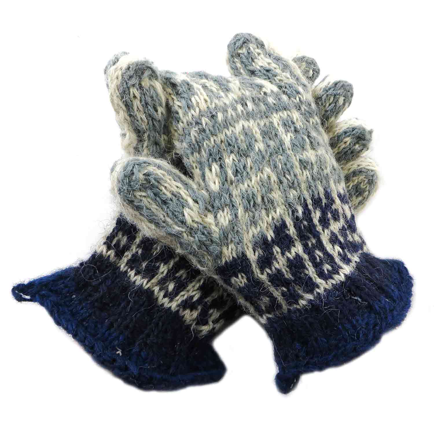 دستکش پشمی دستباف سنتی کردستان کد 112 سایز M دستکش پشمی دستباف سنتی کردستان کد 112 سایز M