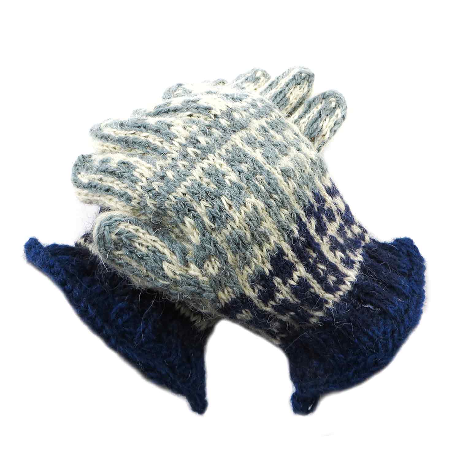 دستکش پشمی دستباف سنتی کردستان کد 112 سایز M دستکش پشمی دستباف سنتی کردستان کد 112 سایز M