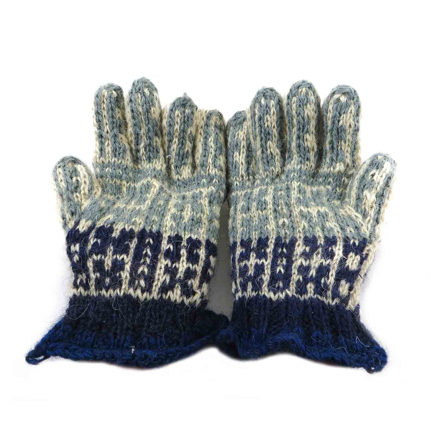 دستکش پشمی دستباف سنتی کردستان کد 112 سایز M دستکش پشمی دستباف سنتی کردستان کد 112 سایز M