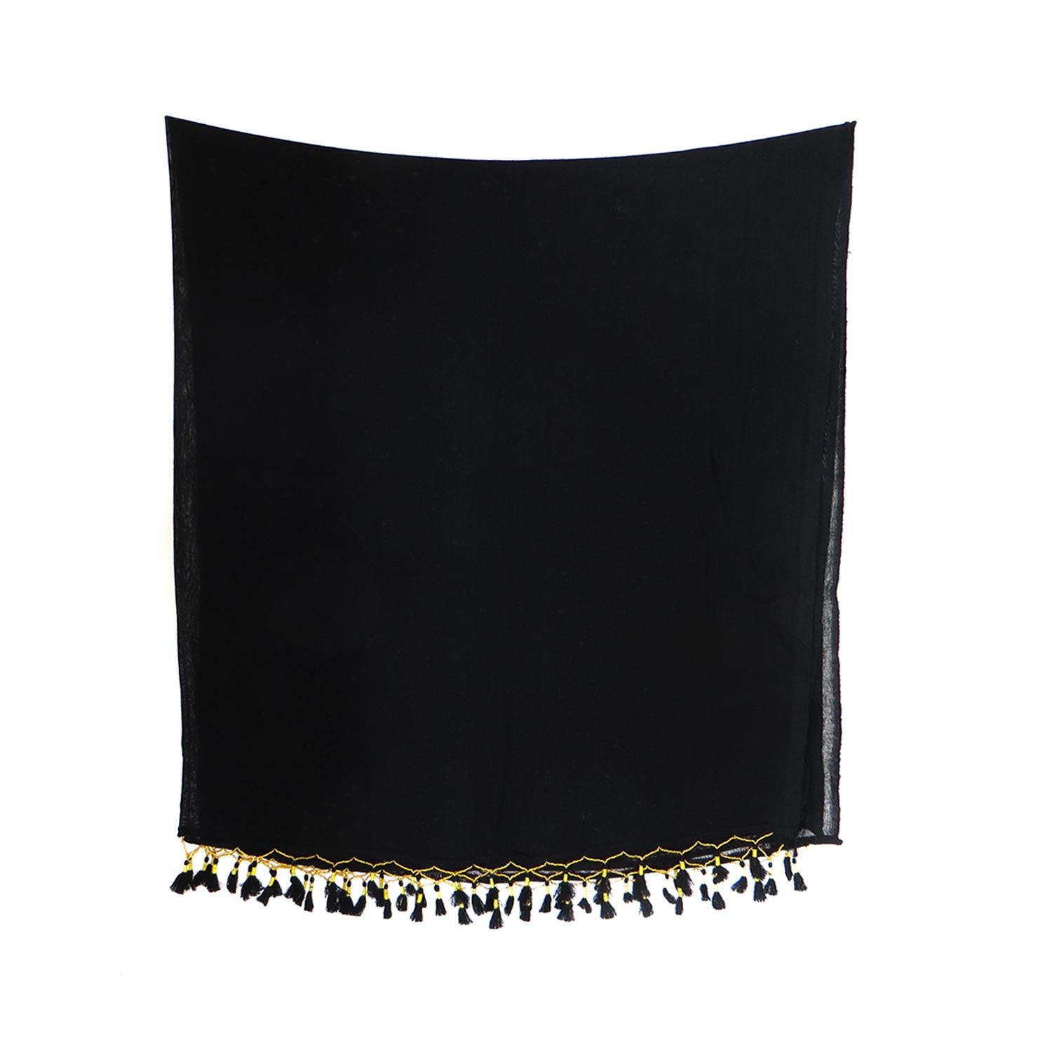 شال زنانه سنتی کردستان منگوله مشکی- طلایی شال زنانه سنتی کردستان منگوله مشکی- طلایی