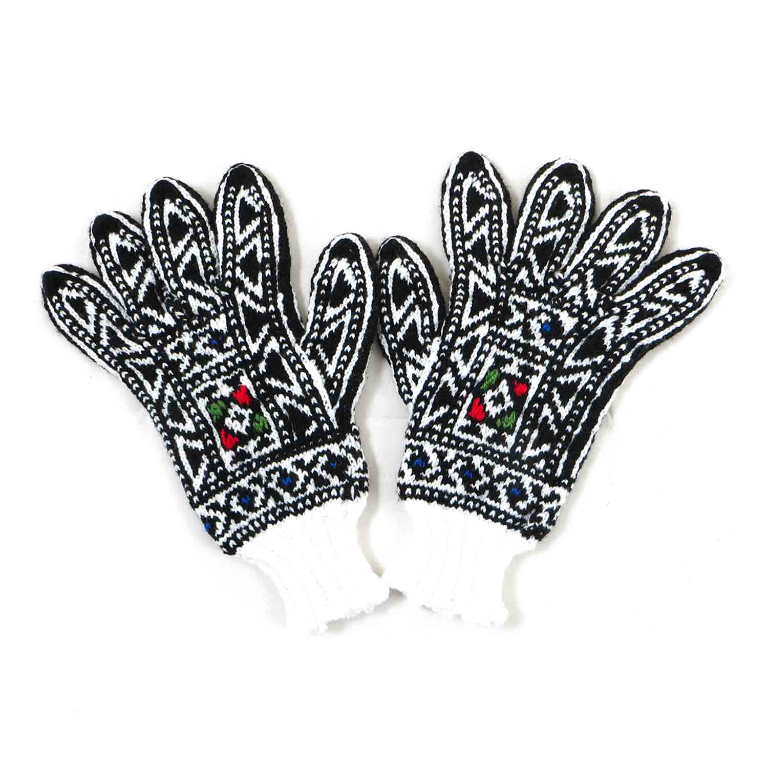 دستکش کاموایی دستباف سنتی کردستان کد 132 سایز L دستکش کاموایی دستباف سنتی کردستان کد 132 سایز L