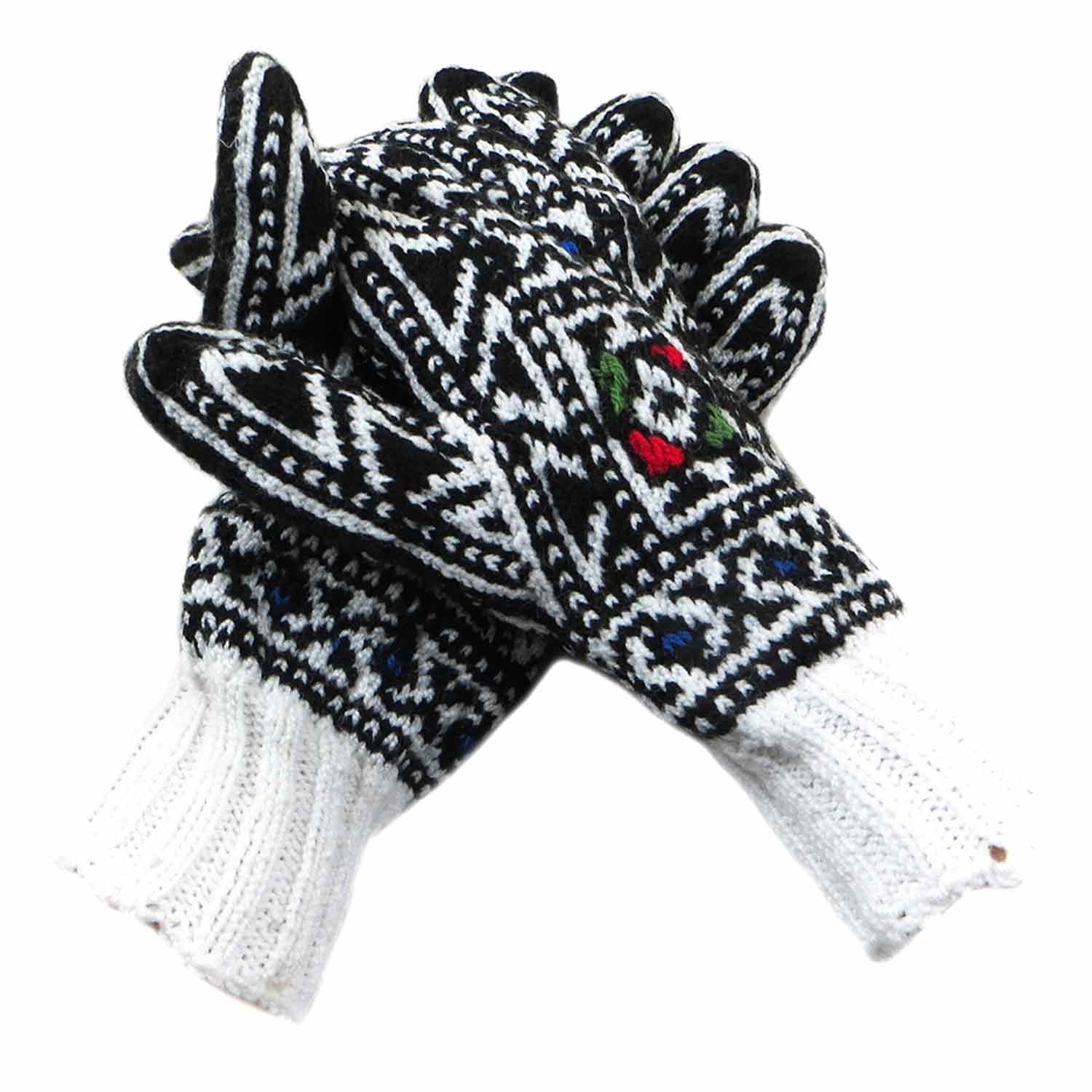 دستکش کاموایی دستباف سنتی کردستان کد 132 سایز L دستکش کاموایی دستباف سنتی کردستان کد 132 سایز L