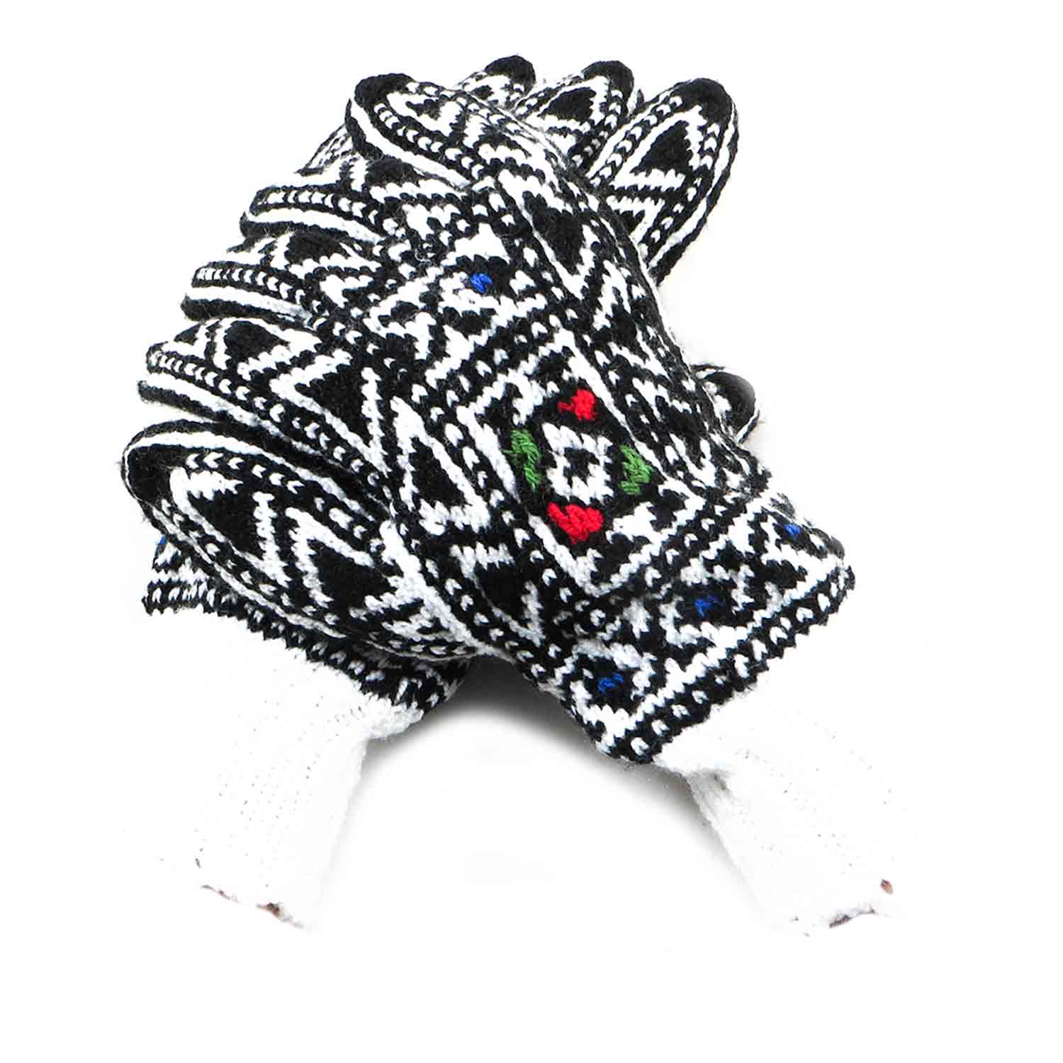 دستکش کاموایی دستباف سنتی کردستان کد 132 سایز L دستکش کاموایی دستباف سنتی کردستان کد 132 سایز L