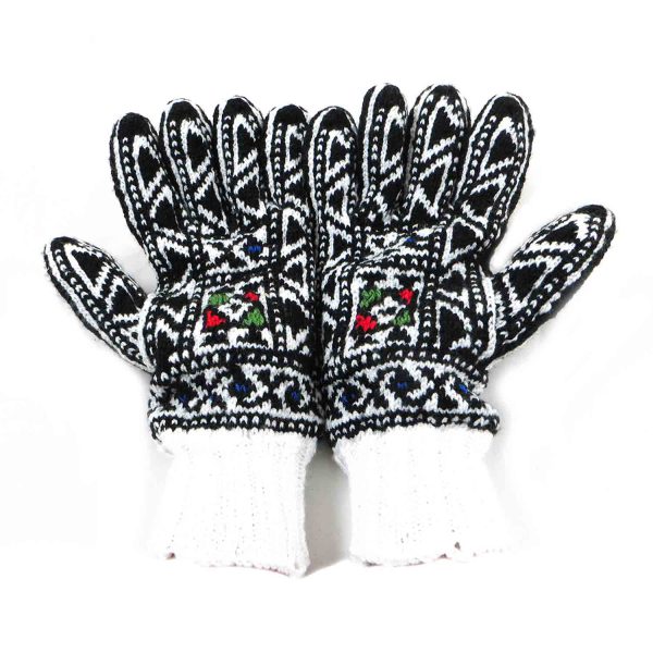 دستکش کاموایی دستباف سنتی کردستان کد 132 سایز L