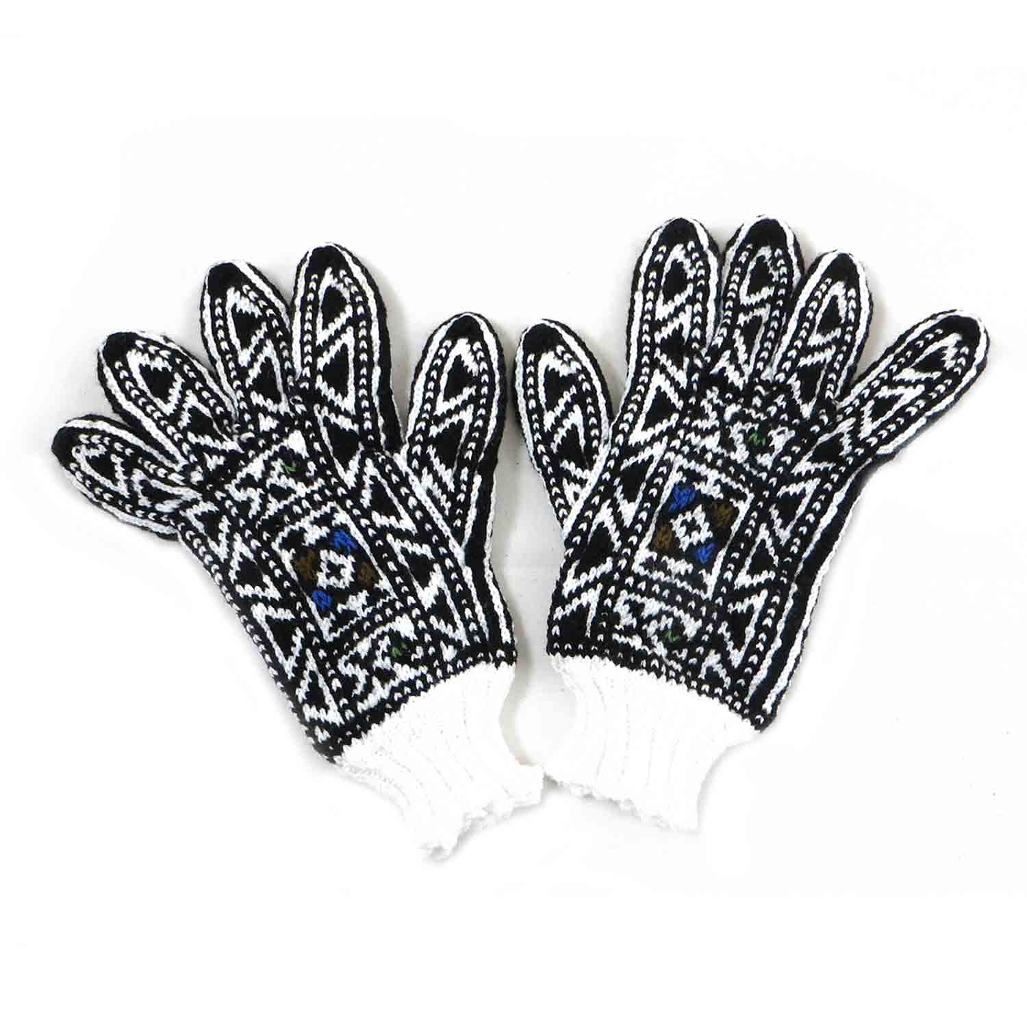 دستکش کاموایی دستباف سنتی کردستان کد 126 سایز L دستکش کاموایی دستباف سنتی کردستان کد 126 سایز L