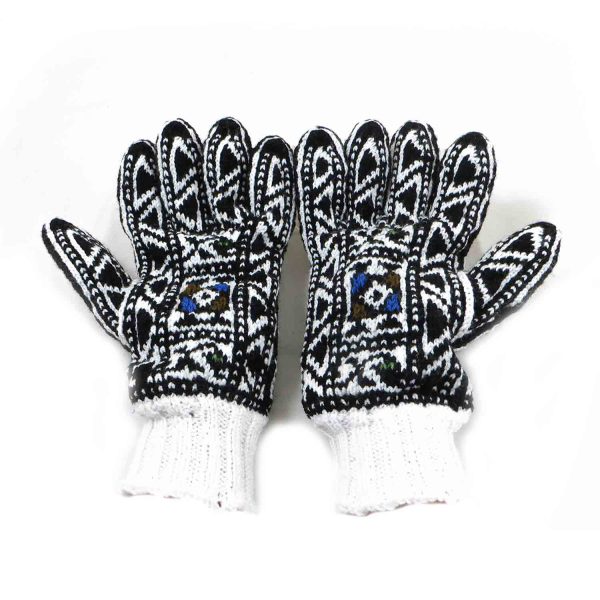 دستکش کاموایی دستباف سنتی کردستان کد 126 سایز L