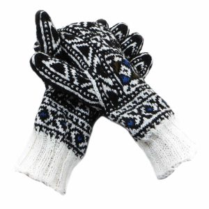 دستکش کاموایی دستباف سنتی کردستان کد 127 سایز L