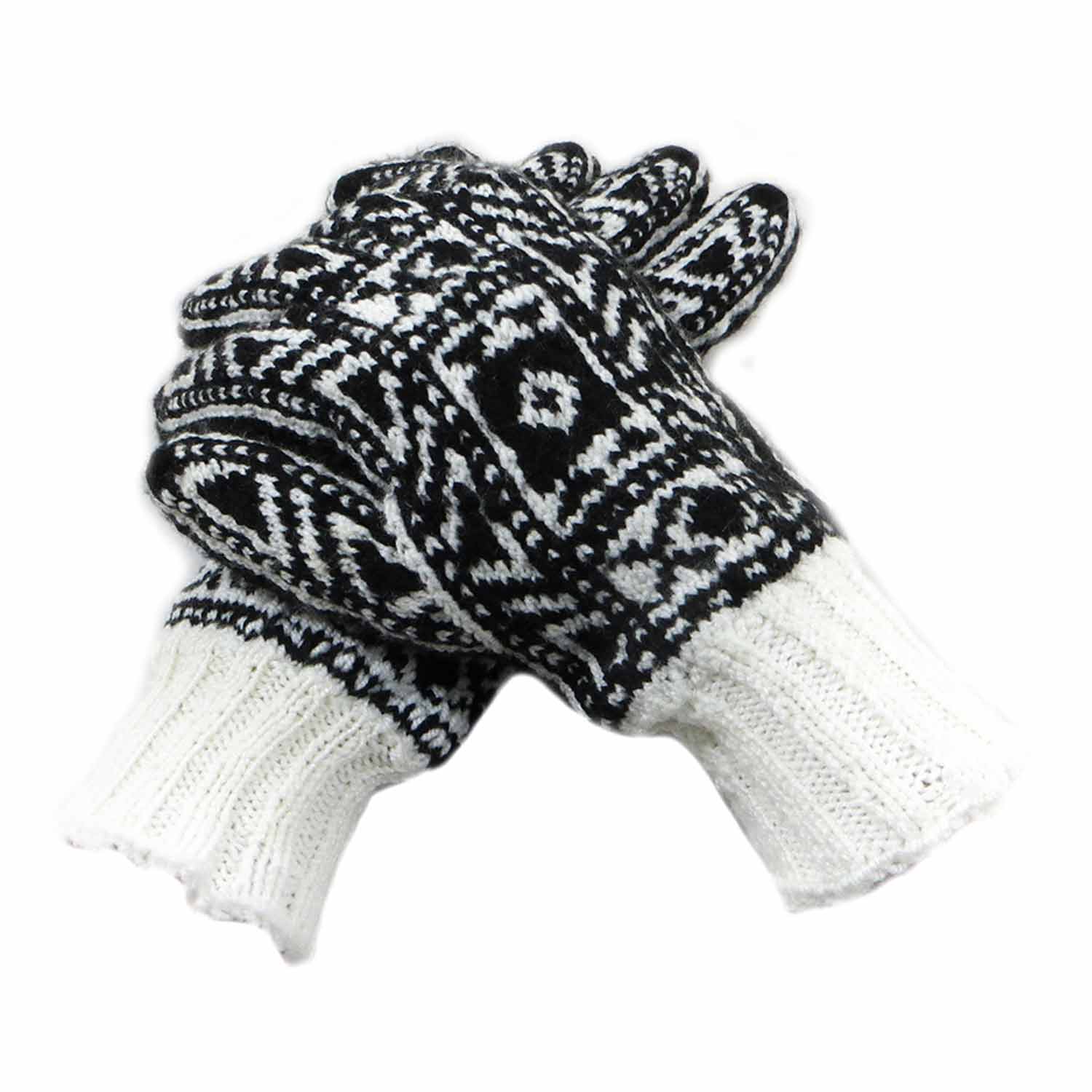 دستکش کاموایی دستباف سنتی کردستان کد 128 سایز M دستکش کاموایی دستباف سنتی کردستان کد 128 سایز M