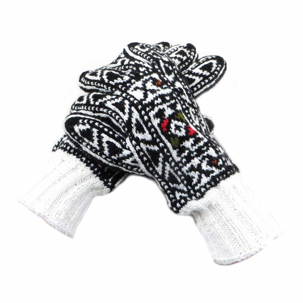 دستکش کاموایی دستباف سنتی کردستان کد 129 سایز L