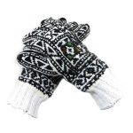 دستکش کاموایی دستباف سنتی کردستان کد 123 سایز L