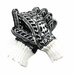 دستکش کاموایی دستباف سنتی کردستان کد 130 سایز M