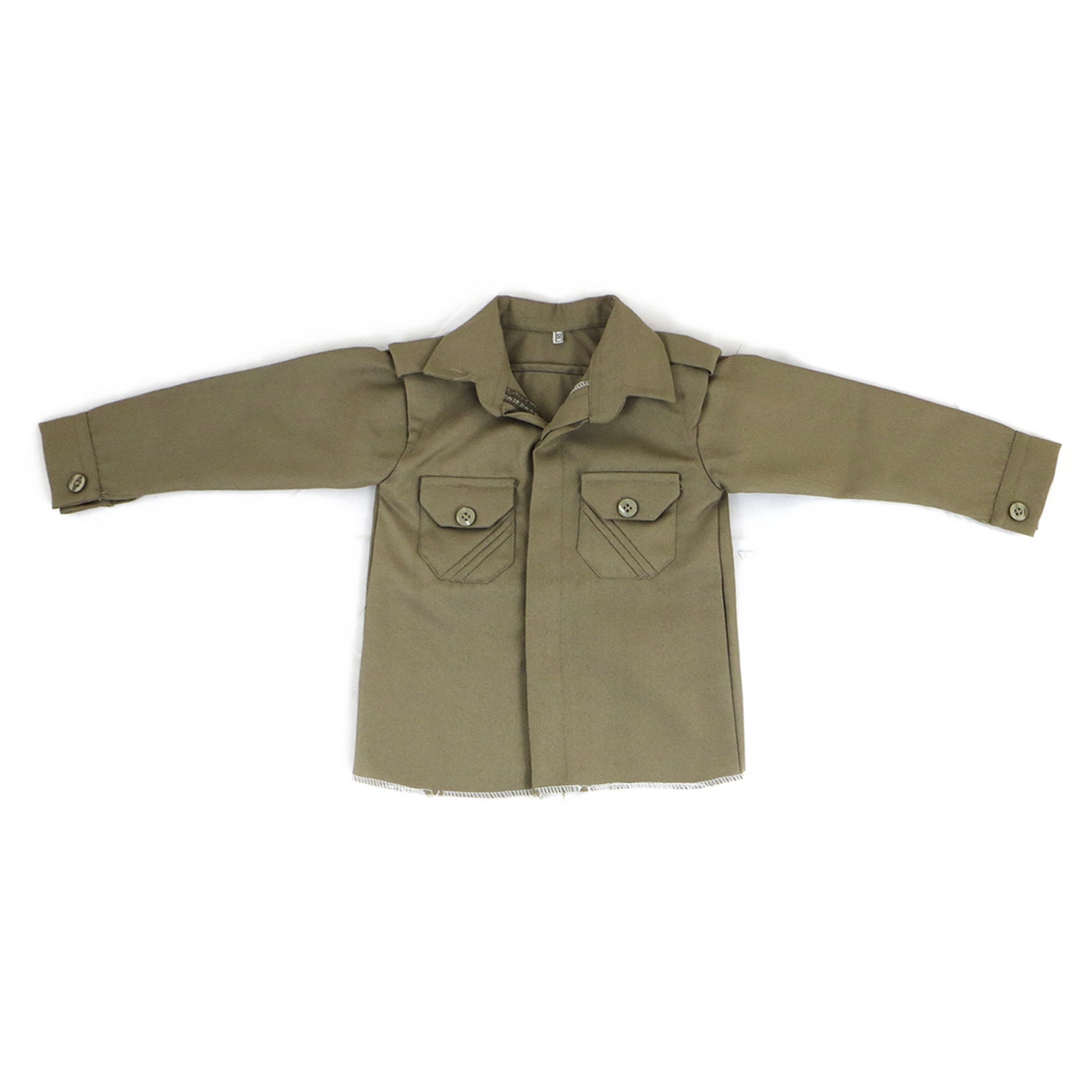 لباس کردی پسرانه با شال کمر مدل بلوزی کرم