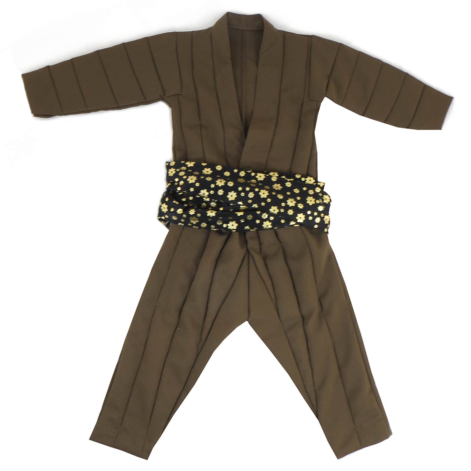 لباس کردی پسرانه با شال کمر طرح چوخه رانک قهوه ای لباس کردی پسرانه با شال کمر طرح چوخه رانک قهوه ای