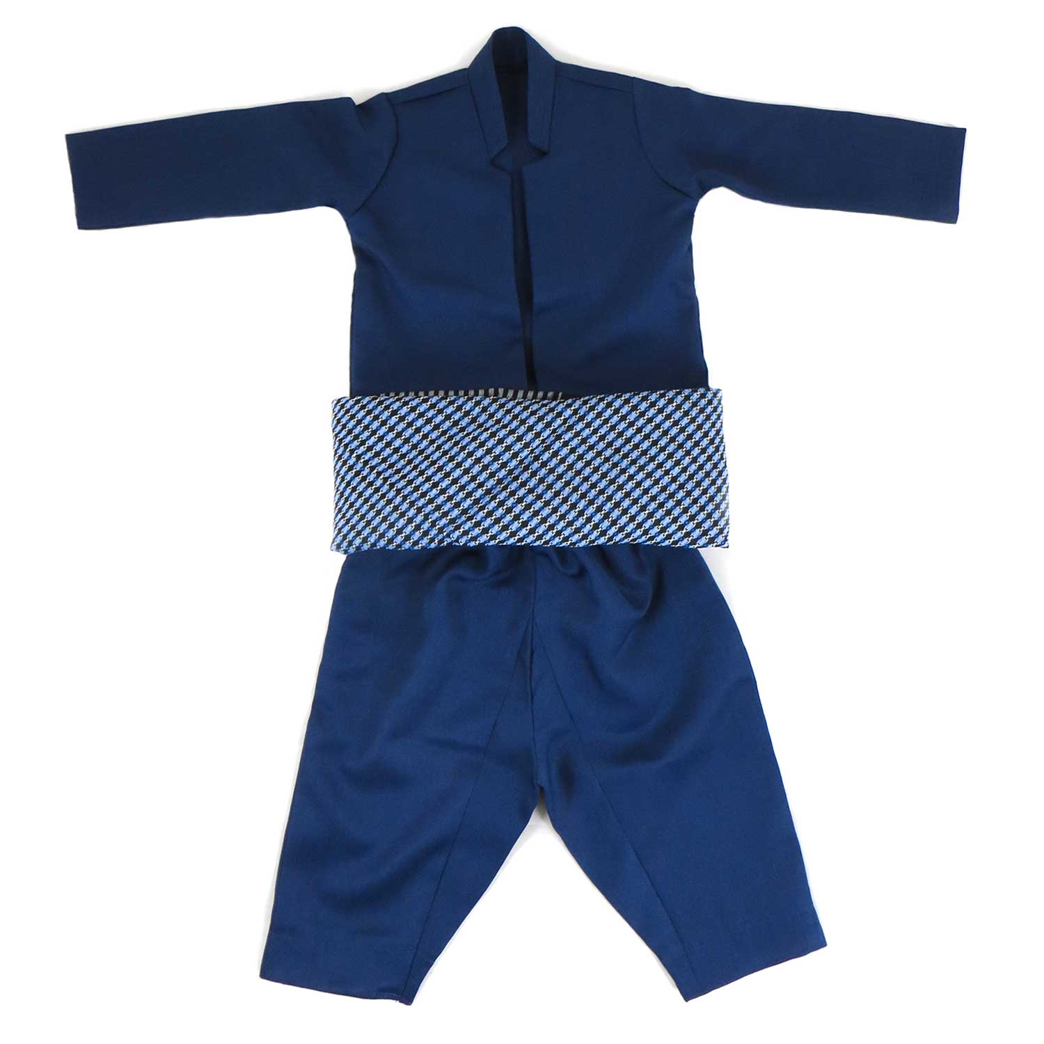 لباس کردی پسرانه با شال کمر مدل نچیری سرمه ای لباس کردی پسرانه با شال کمر مدل نچیری سرمه ای