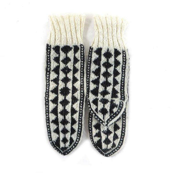 جوراب پشمی دستباف سنتی کردستان کد 243 سایز 38-39