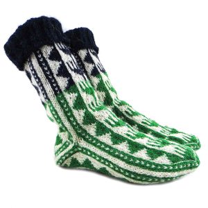جوراب پشمی دستباف سنتی کردستان کد 247 سایز 37-38