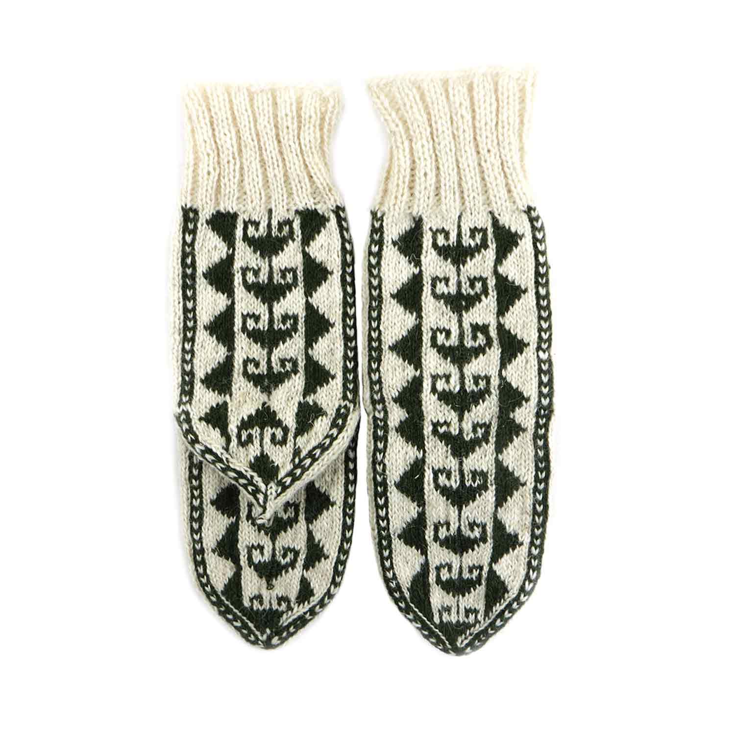 جوراب پشمی دستباف سنتی کردستان کد 251 سایز 37-38 جوراب پشمی دستباف سنتی کردستان کد 251 سایز 37-38