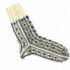 جوراب پشمی دستباف سنتی کردستان کد 260 سایز 41-42