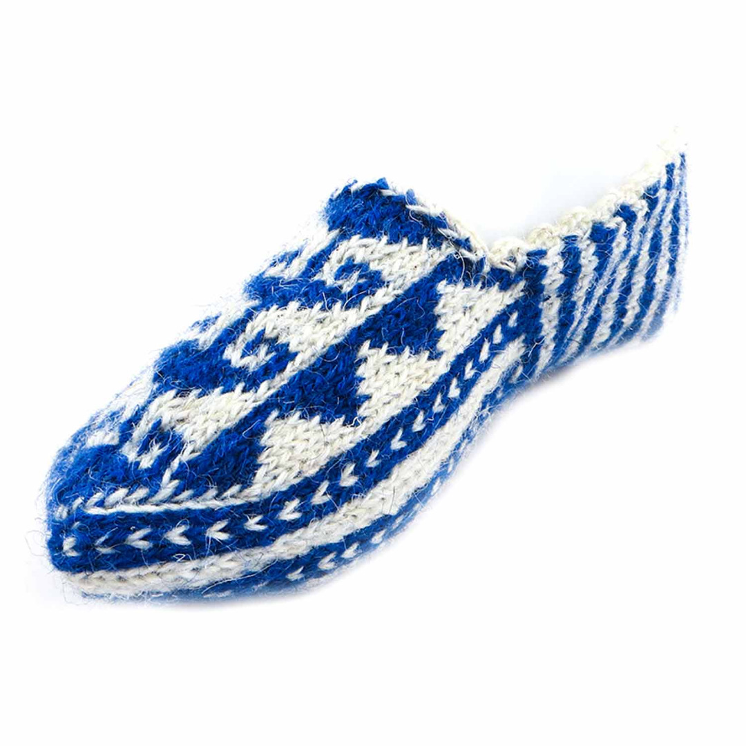 جوراب ساق کوتاه جوراب ساق کوتاه پشمی رنگ آبی