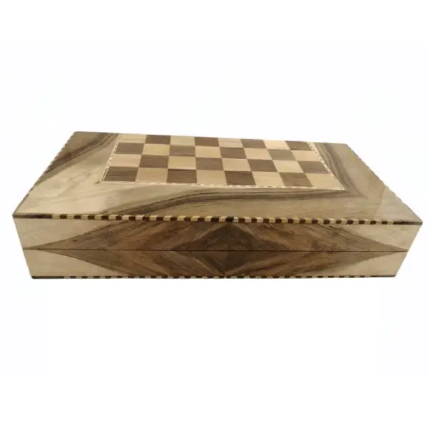 تخته نرد سنندج پشت صفحه شطرنج داخل لوزی و گنجشک کد p110