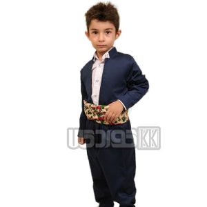 لباس کردی پسرانه (ست کت شلوار شال کمر) سایز۷۵ مناسب ۷-۸ سال