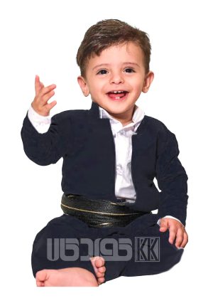 لباس کردی بچه گانه (ست کت شلوار وشال کمر) سایز50 مناسب 2تا2.5 سال