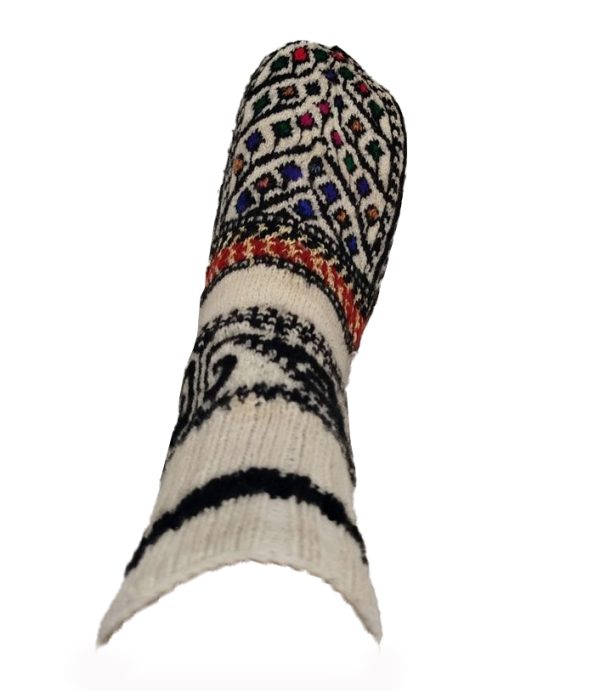 جوراب کاموایی دستباف ساقدار کد 402 سایز 42-44